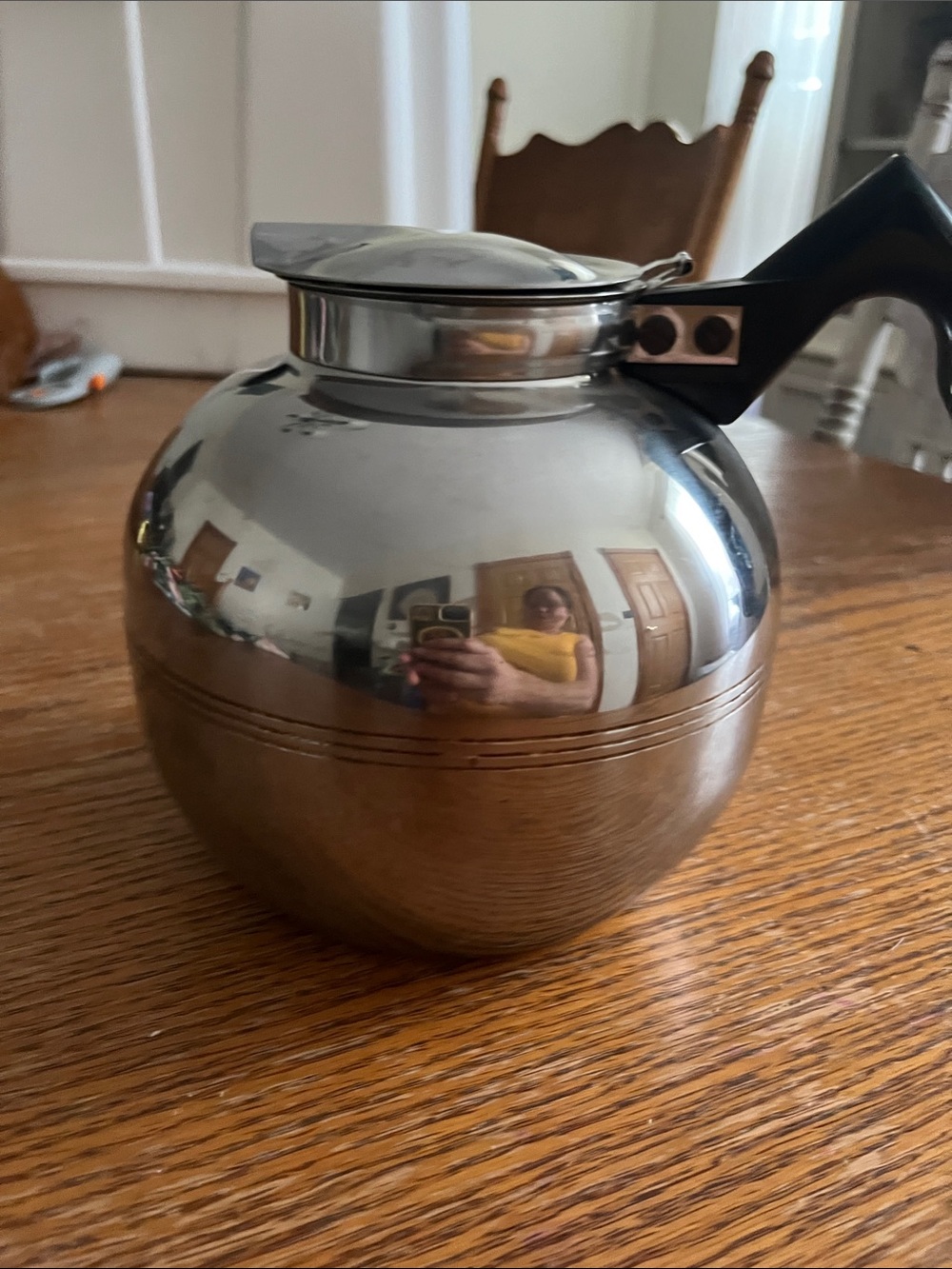 Vintage Cory Coffee Pot with Lid Stamped Cory M SS Chicago IL